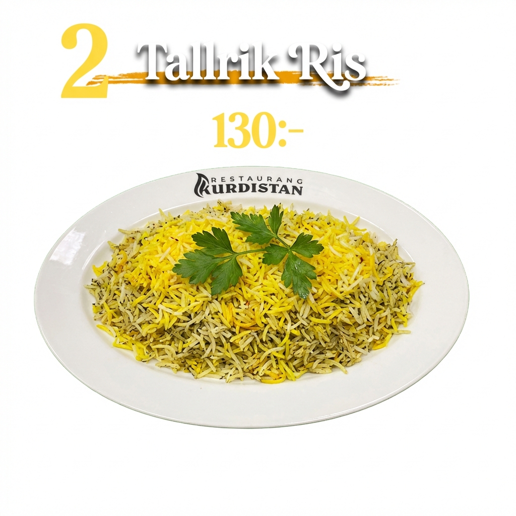 Bild på Tallrik Ris