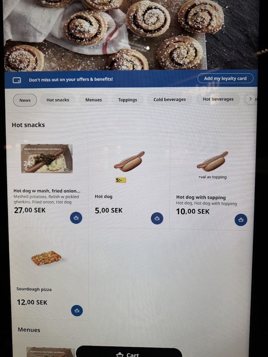 Bistro utanför kassorna på IKEA